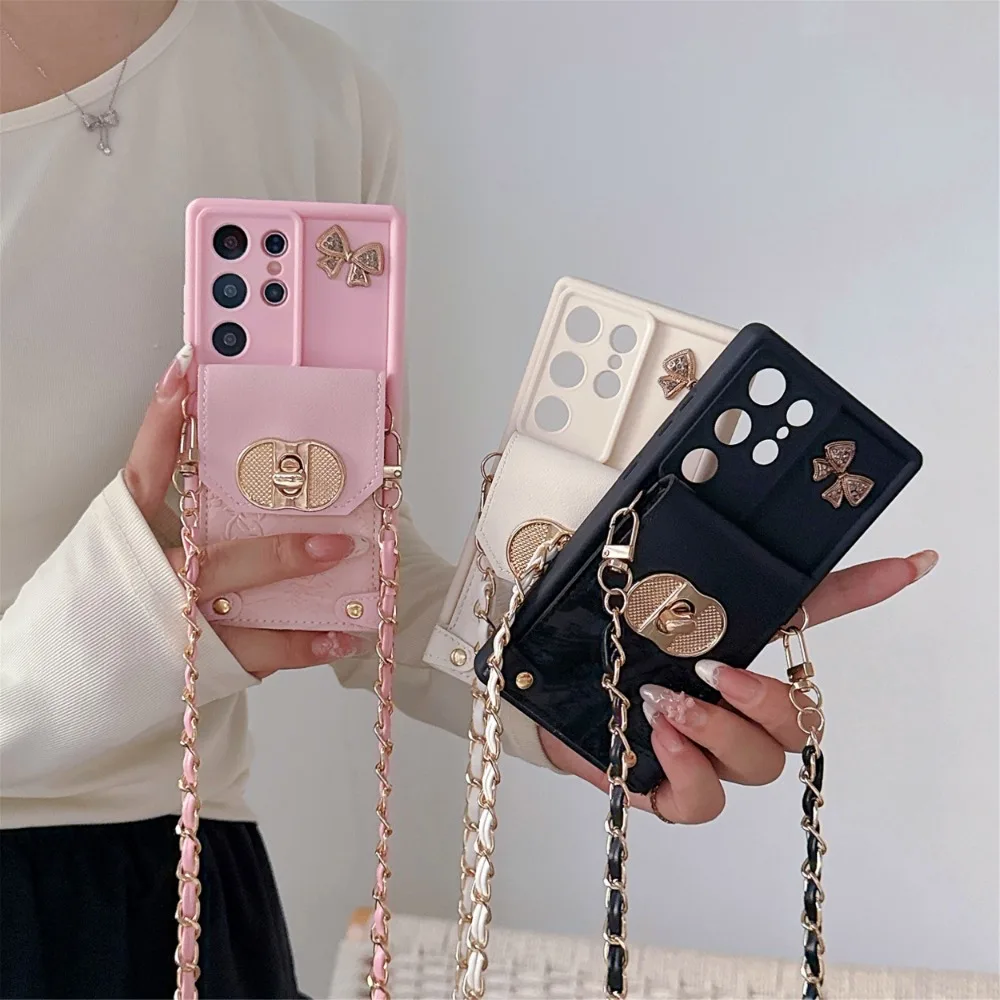 Sleek Crossbody Wallet Card Holder Phone Case Cover