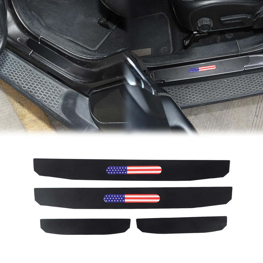 

Door Sill Entry Guards for Jeep Wrangler JL Gladiator JT 2018-2023 Door Welcome Plate Protector Car Interior Accessory 2/4 Doors