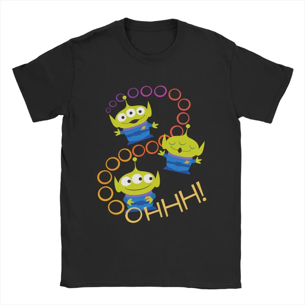 

Men's T-Shirt Toy Story Aliens Ooooh Vintage Pure Cotton Tees Short Sleeve T Shirts Crewneck Clothes Printed