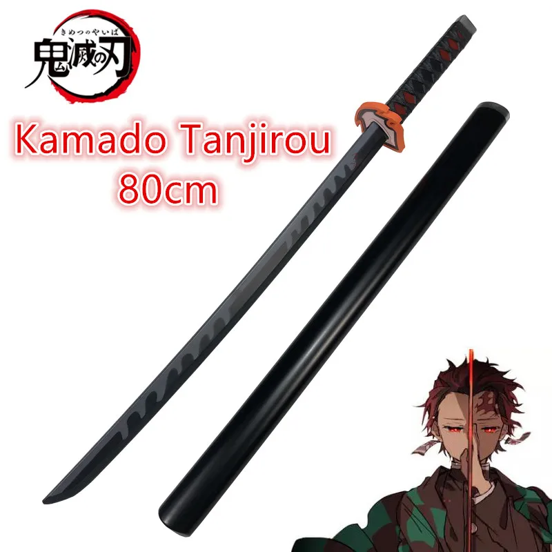 Anime Original Kimetsu No Yaiba Katana Cosplay Arma Demon Slayer Sword New Kamado Tanjirou Kyoujurou Tanjirou Spade 80Cm