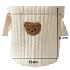 Baby Diaper Nappy Bags for Mom Cute Bear Large Capacity Mommy Bag Caddy Toys Dolls Storage Organizer Babies Accessories Beige 6