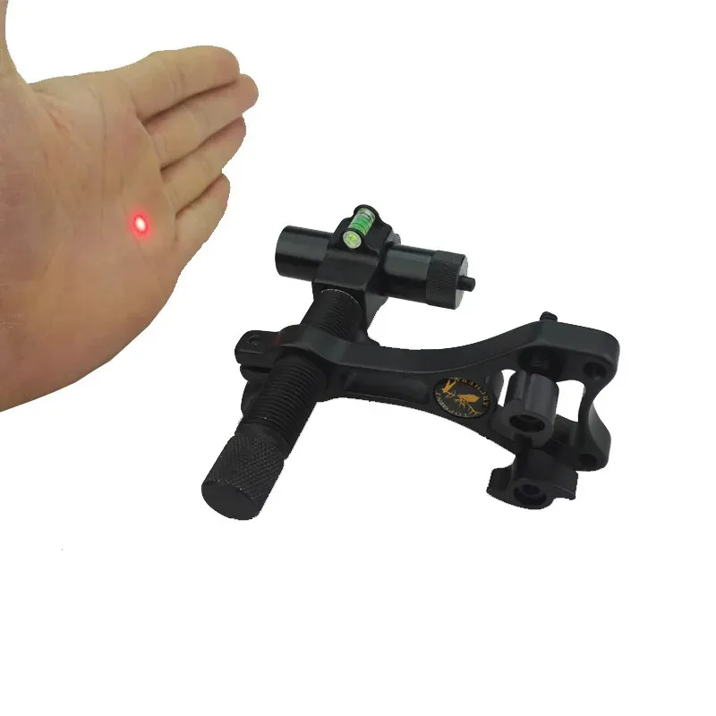 TP117 Compound Bow Sight Laser Aluminium Archery Center Laser Aligner with 360 Degree Rotating Head for Archery Tool accessory