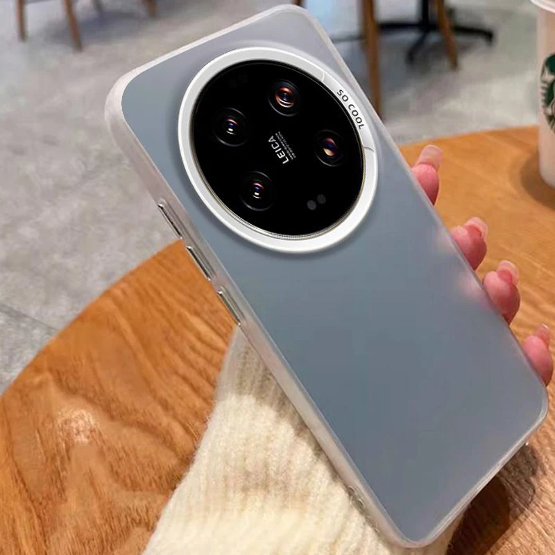 غطاء غير لامع لـ Xiaomi Mi 14 Ultra ، جلد الشفق ال...