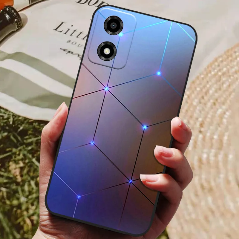 Artistic Wolf and Lion Shockproof Soft TPU Phone Case