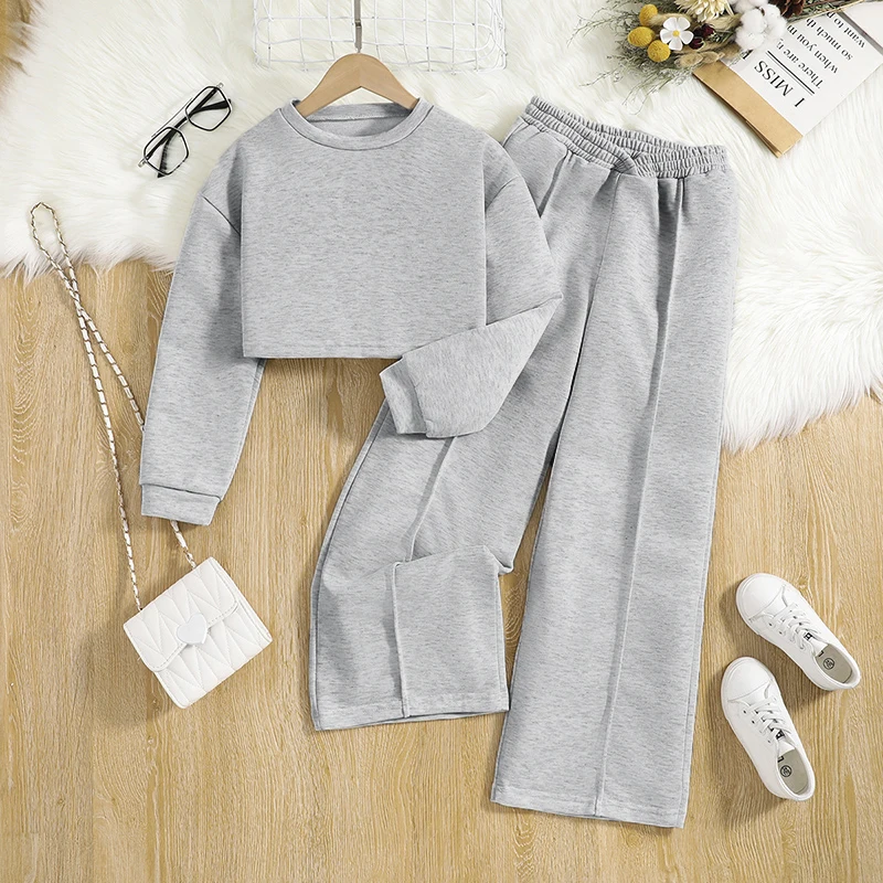 Cropped Top Pants Set 1