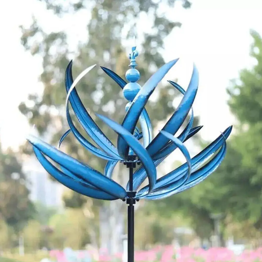 Wind Spinner Metal 3D Wind Powered Sculpture for Lawn Garden