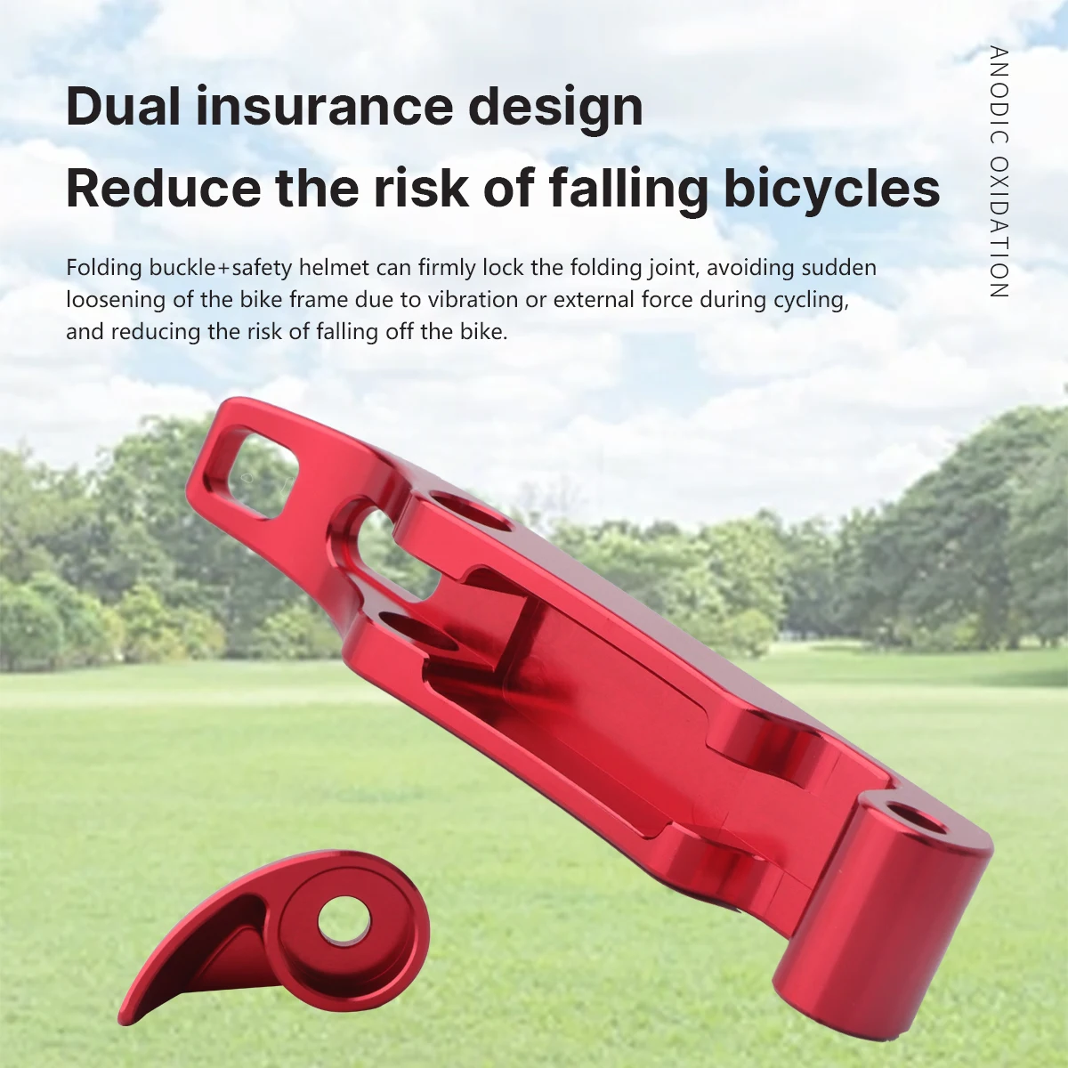 RECEVE Folding Bike Frame Fixing Wrench Safety Buckle Bicycle Hinge Clamp Lever Fixed Lock Clasp Folding Buckle For Dahon Fnhon