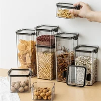 1-4PCS Sealed Jars Kitchen Organizer Grain Storage Boxes Large Capacity Sealed Container Seasoning Jars Set Fresh-keeping Tank 4