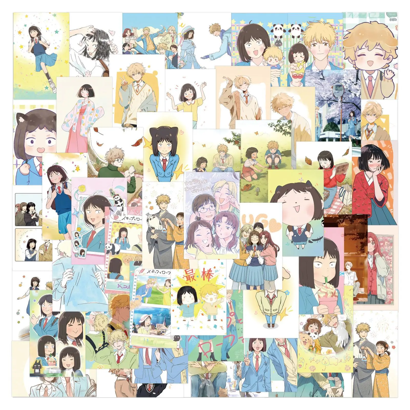 75PCS Skip and Loafer Cartoon Aufkleber Campus Stil Animation Aufkleber Anime Graffiti DIY Laptop Telefon Auto Fahrrad Dekoration Spielzeug