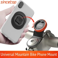 Bike Phone Holder,Bicycle Stem CellPhone Mount,Universal Aluminum MTB Road Bike Cycling Phone Clamp,Quick Attach/Detach