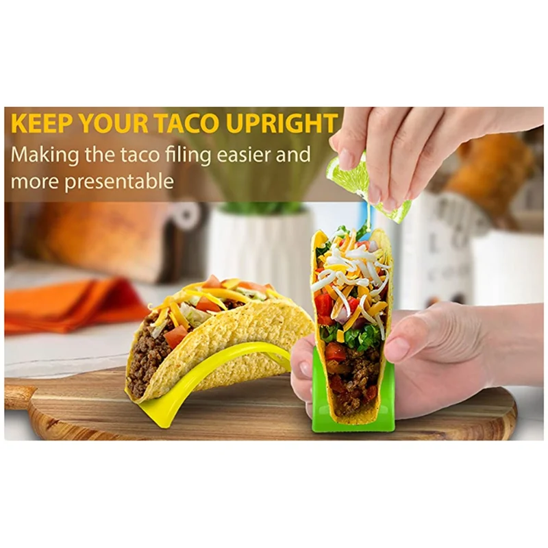 12 Pack Taco Trays Plastic Burrito Trays Serving Party Supplies For Tacos Burritos Hot Dogs-Y78A