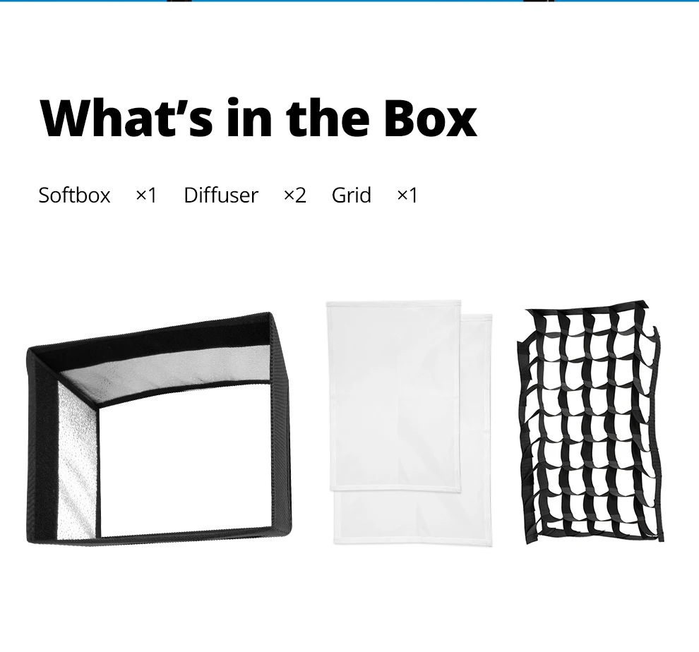 LEDP260C LED Video Soft Light Diffuser Honeycomb Grid Softbox for LED Video Lig