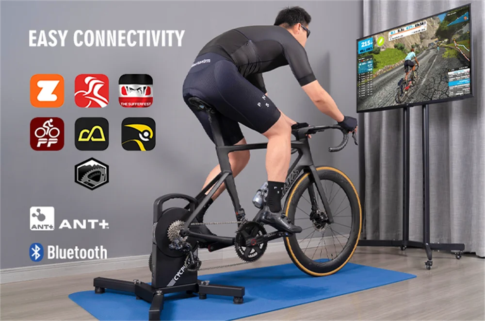 CYCPLUS Cycling Roller Bicycle Training Smart Direct Drive Bike Train Indoor Home Trainer MTB Zwift ANT+ Bluetooth Exercise Bike