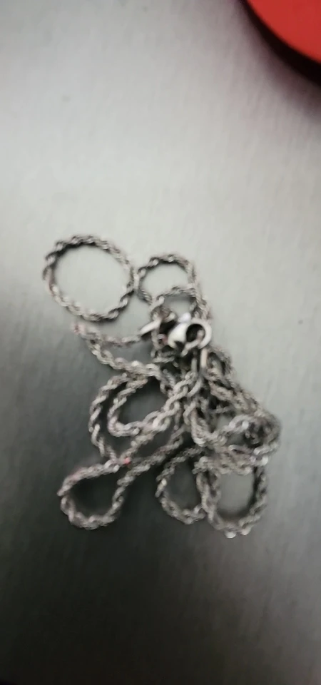 Corrente cubana Vnox unisex, aço inoxidável photo review