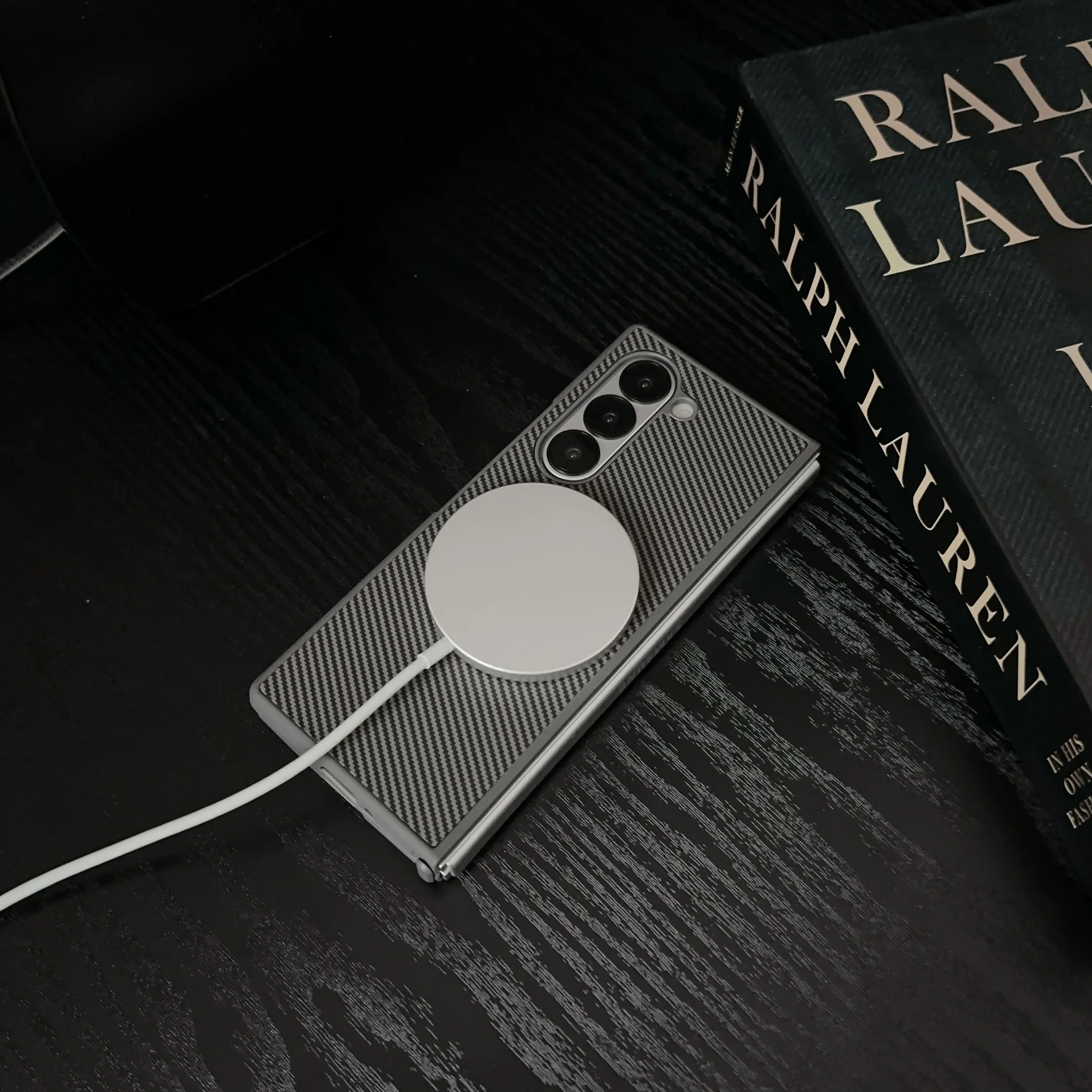 Für Samsung Galaxy Fold 3 4 5 6 Luxus-Business-Mann-Magnet dünne Handy-Hülle_voghion.com