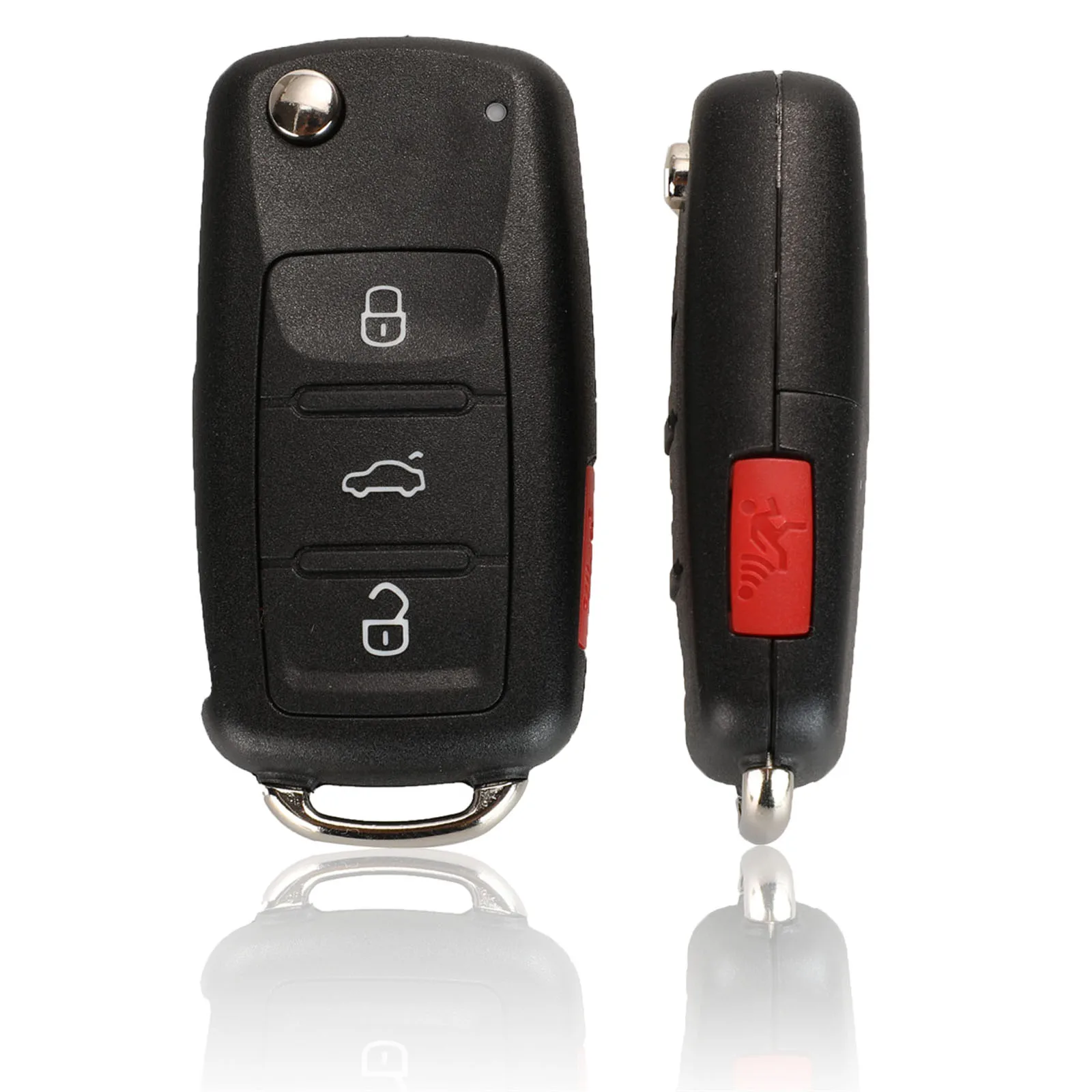 Jingyuqin 5K0837202AD/202AE 원격 자동차 키 폭스 바겐 Bettle CC EOS 골프 제타 Passat Tiguan Touareg 315/433Mhz ID48 칩