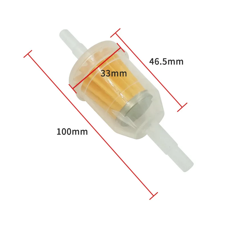 ALUMINUM GASOLINE OIL Accessories Fuel Filter Universal Glass Car  Motorcycle 8mm $12.75 - PicClick AU