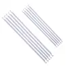 5-Pack Hanging File Folder Metal Rods Bars, White, 2 Sizes, Durable for Office File Document Organizer 1