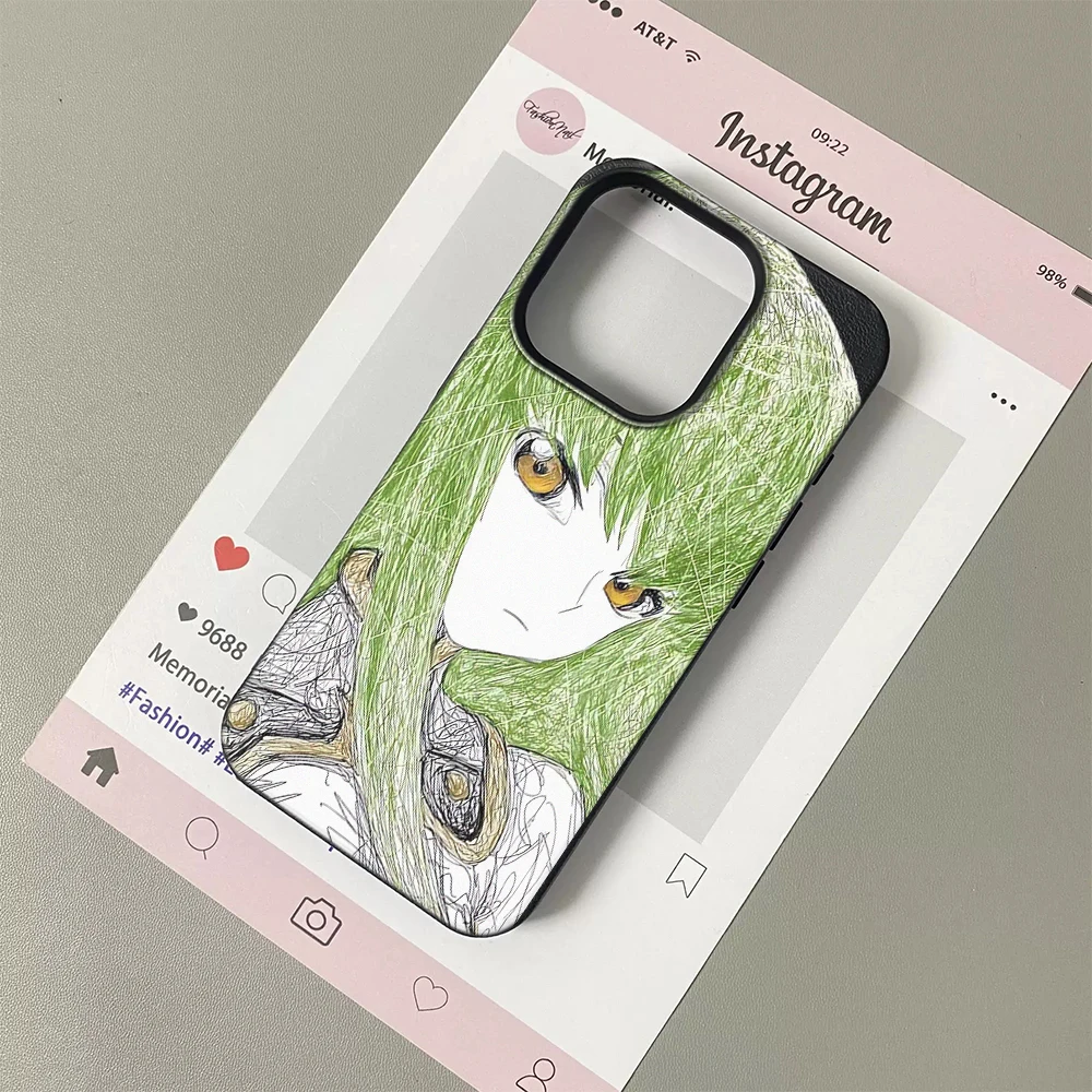 Close-up of phone case design