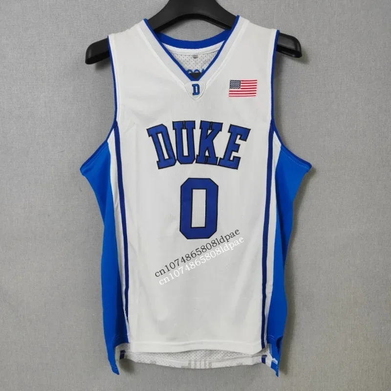 Basketball Jersey Men Women Oversize 0 Tatum Duke University Embroidery Sewing Breathable Sports High Street Hip Hop Sportswear