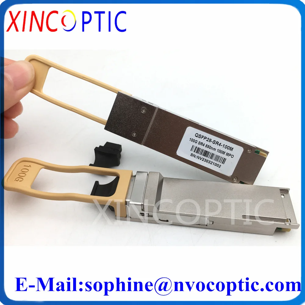 

2Pcs H3C QSFP-100G-SR4-MM850-A Compatible 100G 100GBASE-SR4 QSFP28 MMF 850nm 100m MTP/MPO DOM Optic Transceiver Module