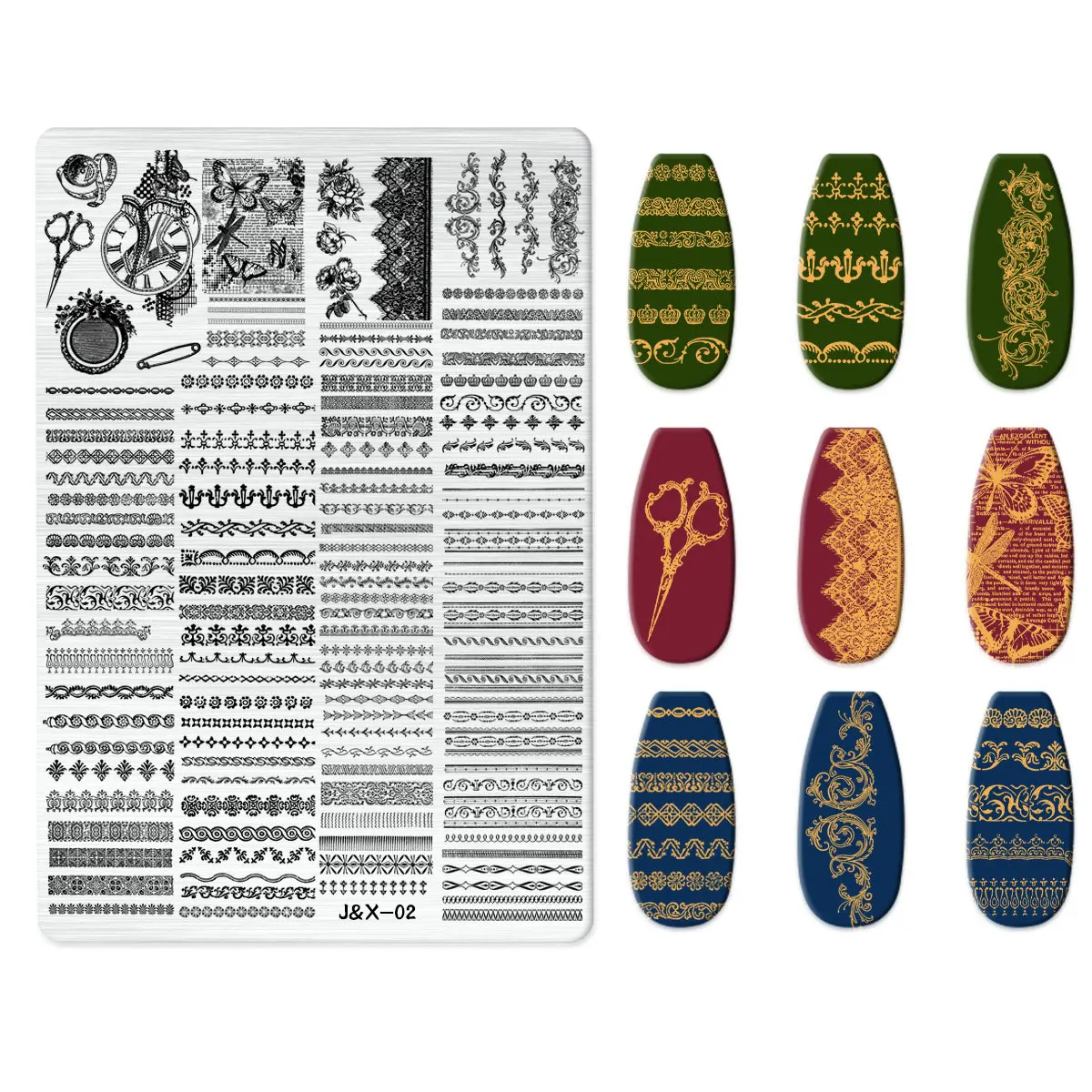 Cartoon Animal Nail Stamping Plate Cute Christmas Halloween Character Snowman Leaf Nail Printing Stencil Templates Manicure Tool 4