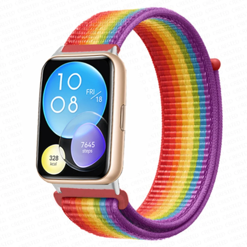 Enhanced Nylon Loop Band Smartwatch Replacement Wristband Bracelet - Durable and Stylish Nylon Strap