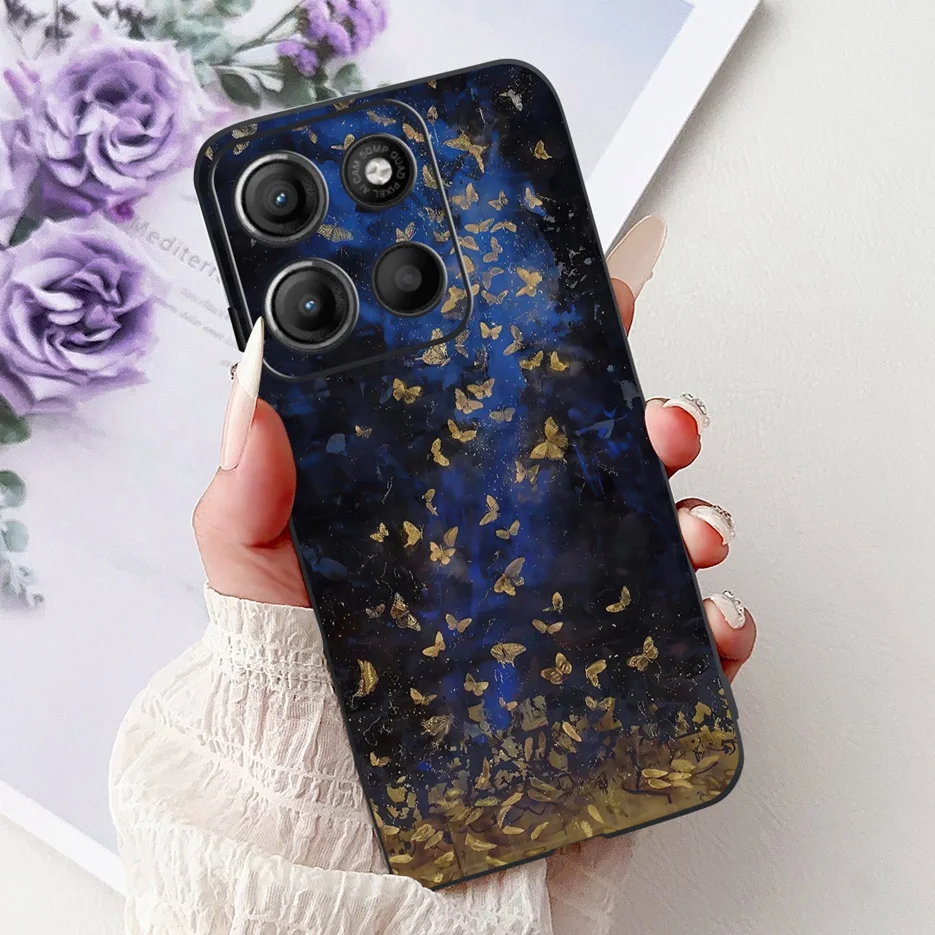 Colorful Flower Painted Soft Silicone Case for Motorola Moto G Series