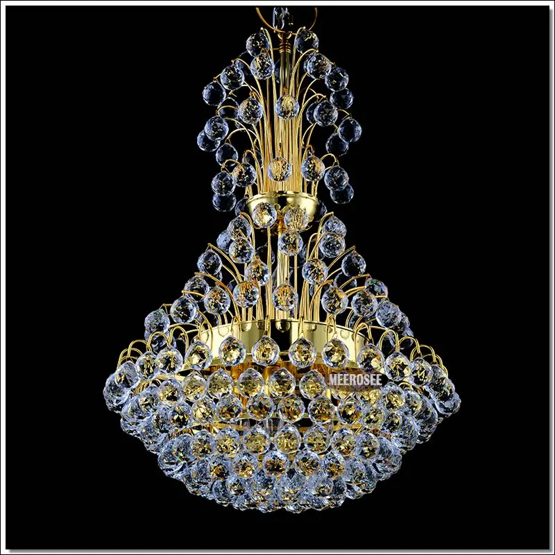 

6 Lights Crystal Chandelier Light Fixture Modern Gold or Silver Indoor Lighting Lustre Suspension Lamp MD88067 D600mm H815mm