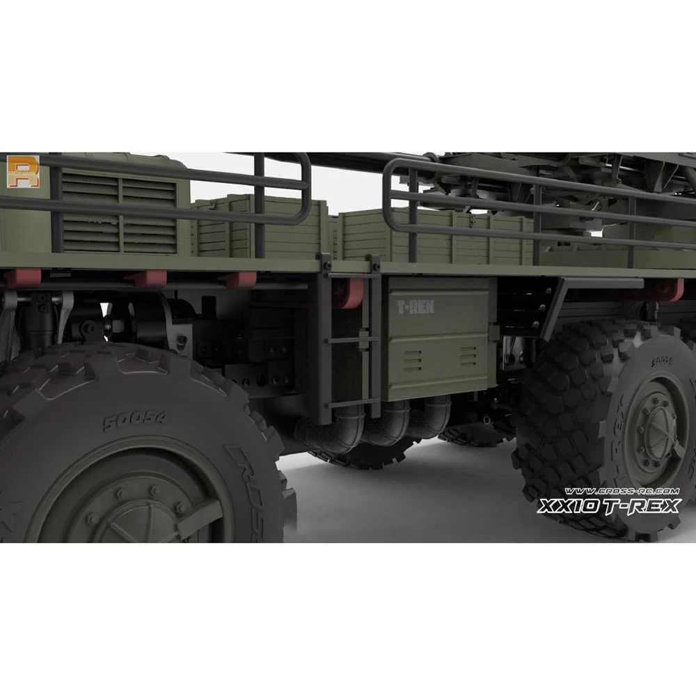 10X10 CROSSRC Military Truck Kits XX10 T-REX 1/12 RC Armored Vehicle Horn Sound Light Unassembled Unpainted Model Toy TH22768 5