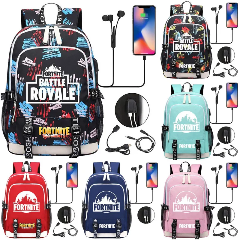 Ikonik Fortnite Victory Royale Zaino A Tema Zaino Con Scomparto Per Cancelleria Da Studio Per Figure Anime Mochila Per Studenti