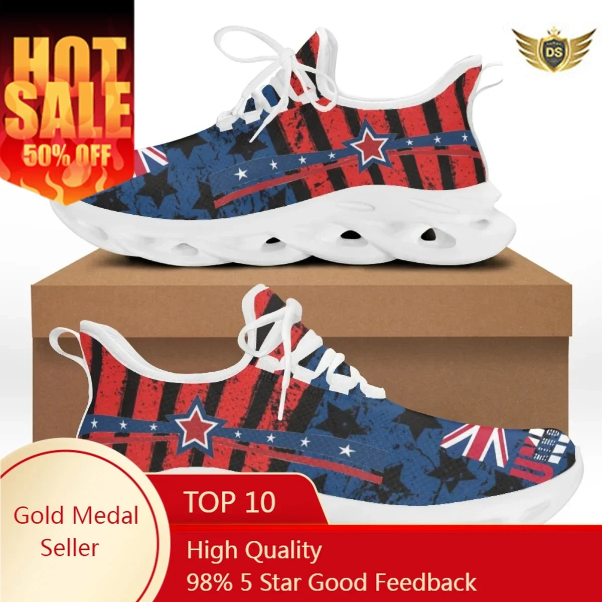 

England Republic Flag Designer Shoes Casual Lightweight Men Flat Sneakers Breathable Male Lace Up Walking Footwear