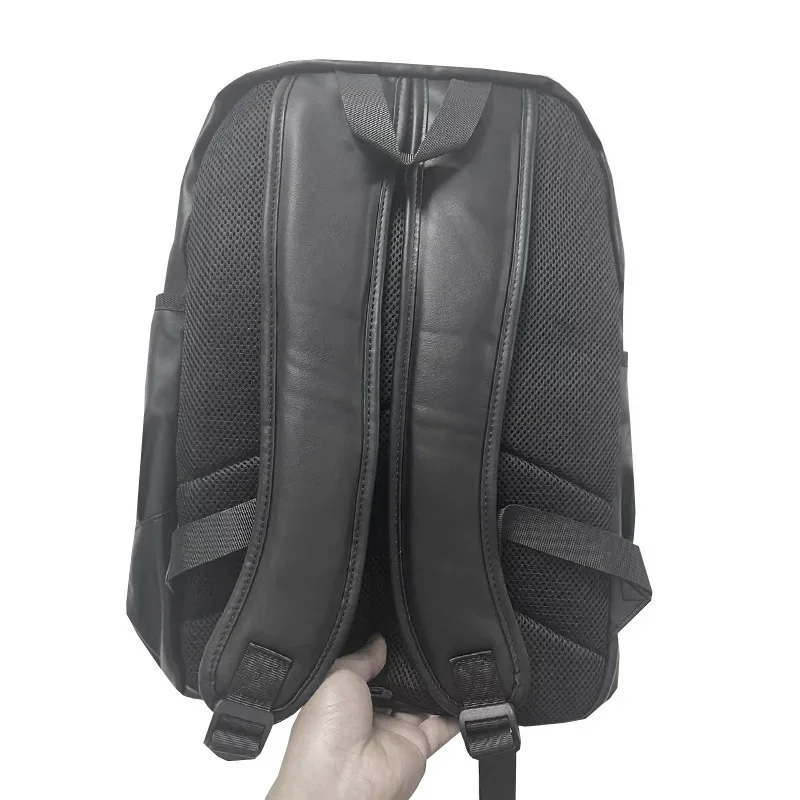 Fashionable Men's Double Shoulder Backpack for Travel and Business with Large Capacity and Plaid Design