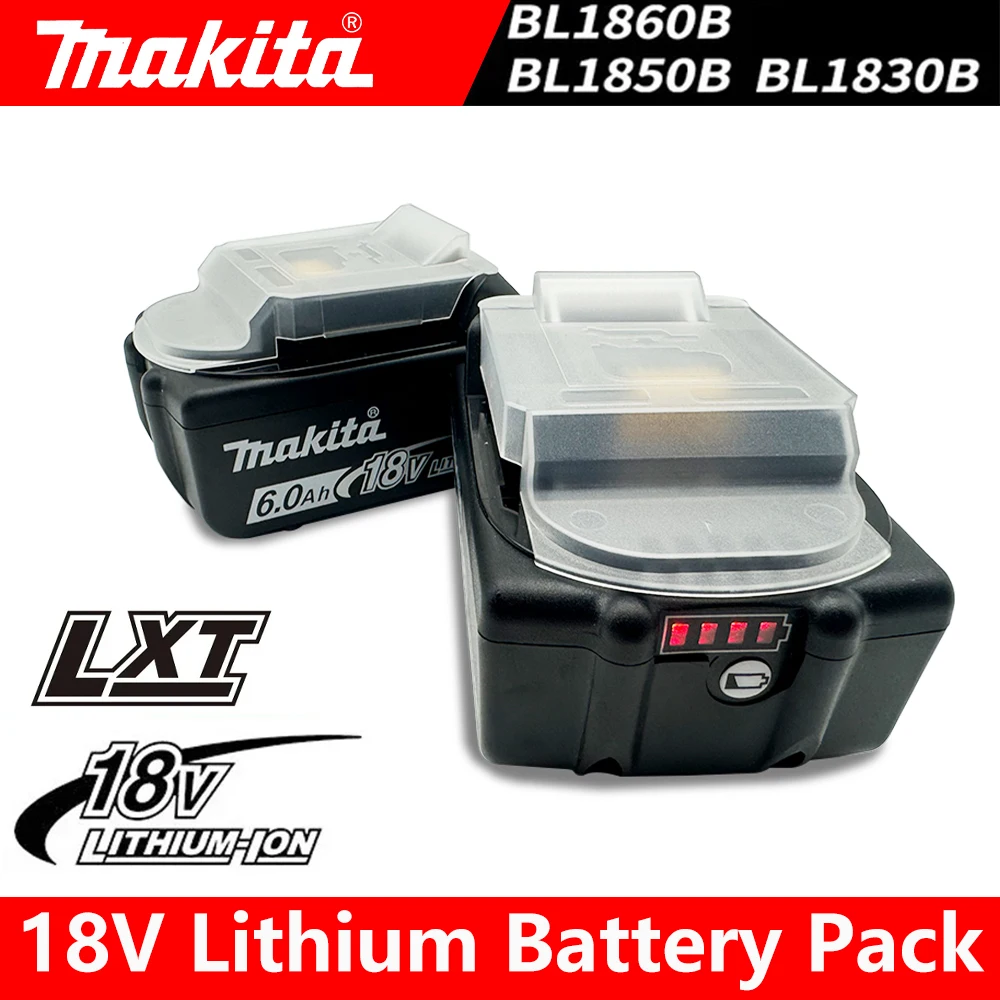 Batería 18V 6Ah Para Makita: Pantalla LED, 10 Años De Garantía (compatible BL1850, BL1860)