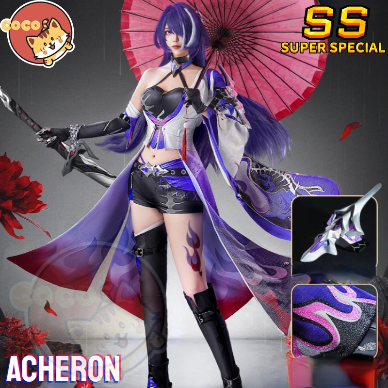 

Star Rail Acheron Cosplay Costume Game Honkai Star Rail Acheron Cosplay Galaxy Ranger Costume Acheron Cosplay Wig CoCos-SS