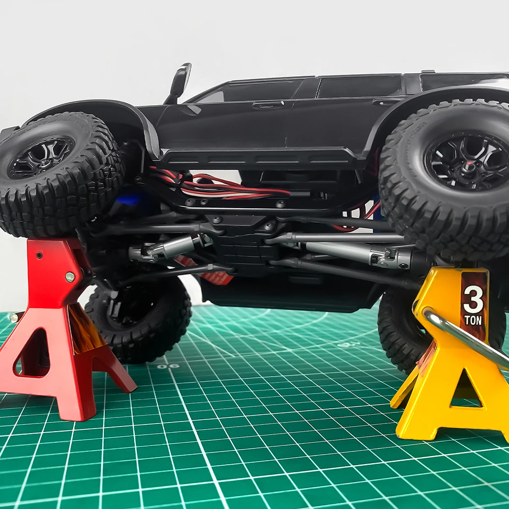AXSPEED Mittelantriebswellen aus Edelstahl in D-Form für 1/18 RC Crawler TRX4M Bronco Defender, K10 F150 Upgrades – Detail 8