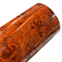 Premium Gloss Wood Grain Vinyl Wrap Film - Self Adhesive Automotive Foil with Air Release - 50cm x 300cm (Wood Grain)