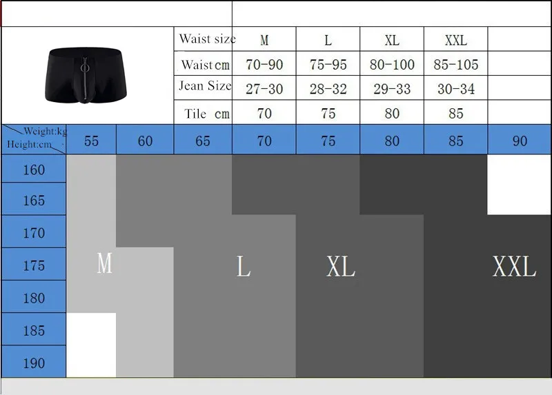 Description Picture 2 of itemMen's Boxers Shorts Underwear Gay Bikini Slip Homme Solid Panties Man Zip Low Rise U Convex Pouch Underpants Cueca Calzoncillo