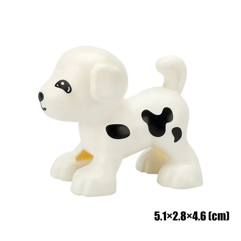 Big Size Building Blocks Animal Accessorie Compatible Duplo Rabbit Fish Bear Chicken Pig Duck Dog Cat Horse Cow Sheep Toys Gifts 4