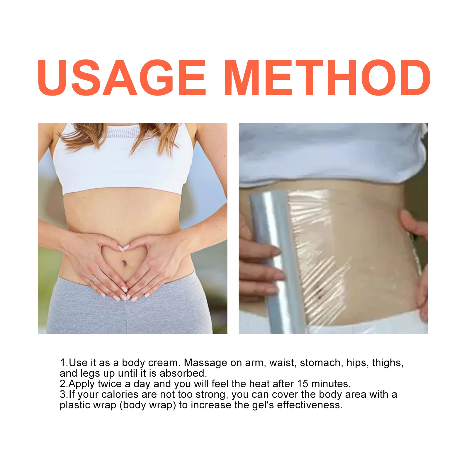 Ginger Fat-Burning Cream: A slimming massage cream that moisturizes and firms arms, thighs and waist, highlighting curves.