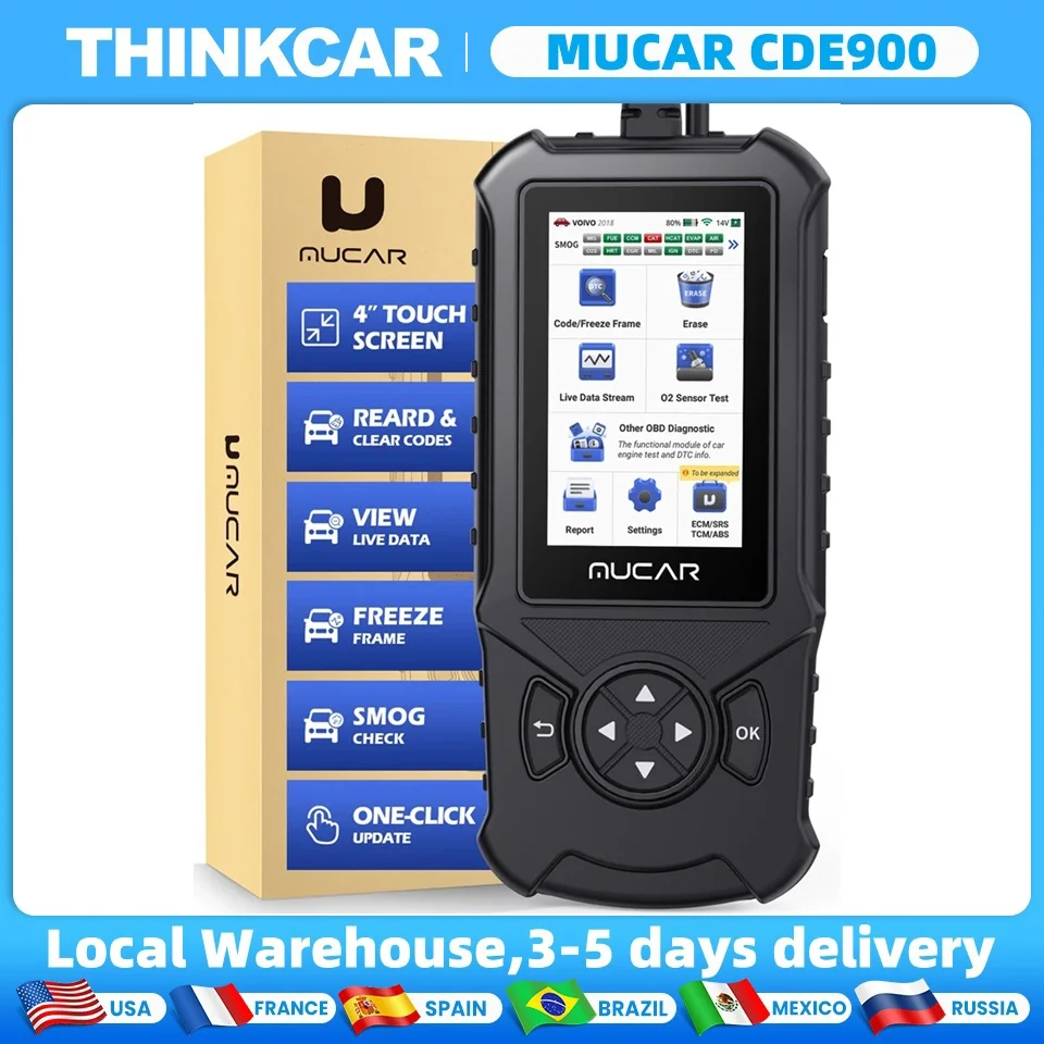 

MUCAR CDE900 Obd2 Scanner for Auto Car Diagnostic Tools Obd 2 Version Diagnosis Lifetime Free Update Code Reader Scanner Tools