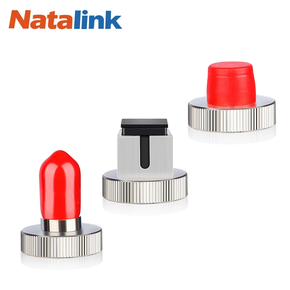 Natalink FC LC ST Optical power meter FC Adapter Fiber Optic Connector Kit Optical Power Meter Conversion For Red Pen Metal Cap