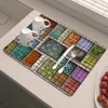 HeroQuest with Stitched New Super Absorbent Coffee Dish Kitchen Absorbent Draining Mat Drying Mat Quick Dry Bathroom Placemat 4