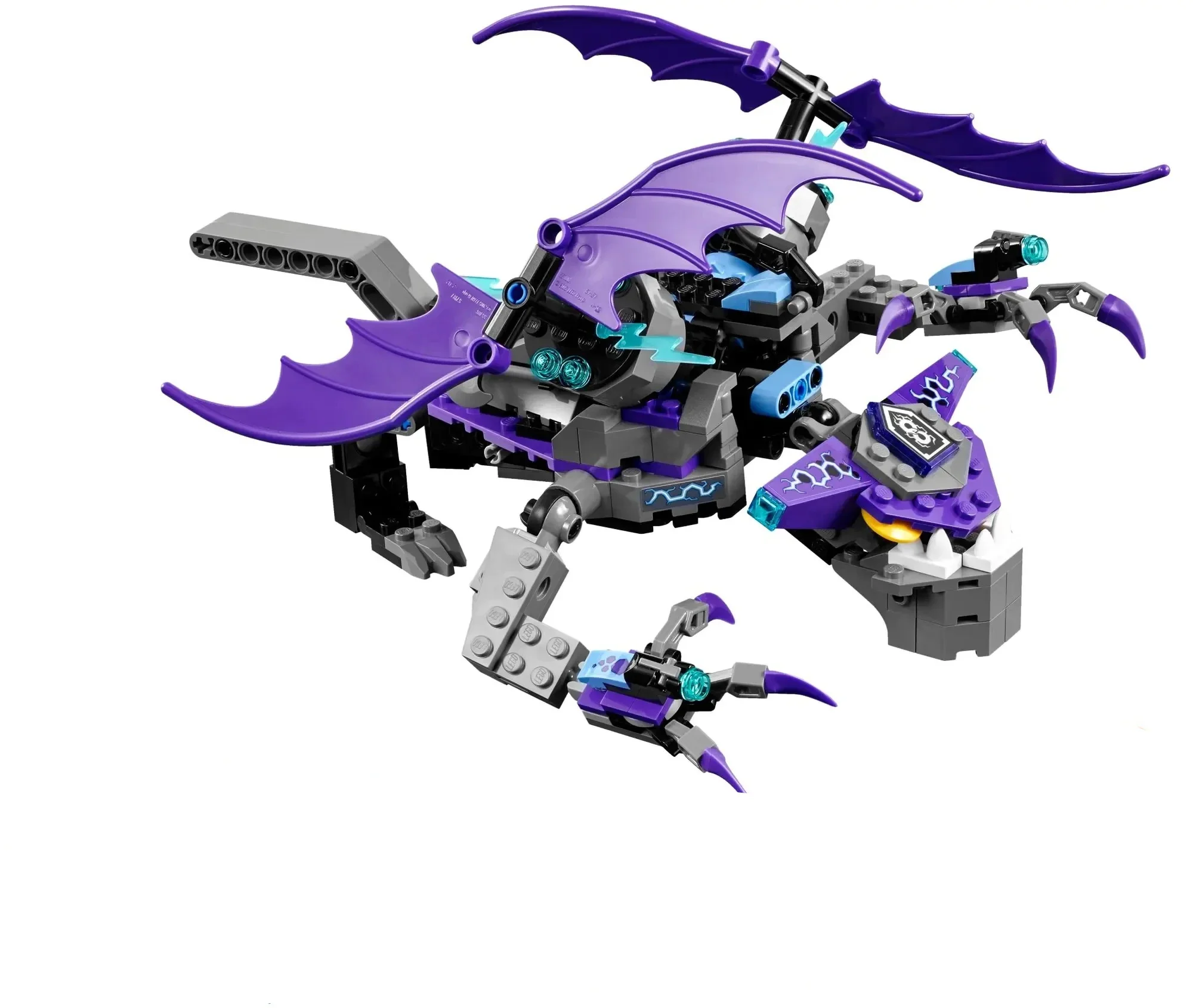Строительные блоки серии Nexo Black Knight Mech Clay Mecha Fortrex MOC 70353, детские игрушки, подарки для детей