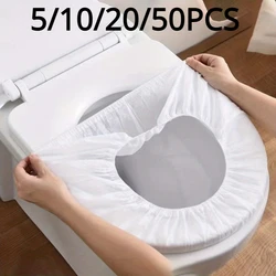 Disposable Toilet Seat Cover Travel Hotel Bathroom Toilet Protective Cover Portable Independent Packaging Non-woven Seat Cushion