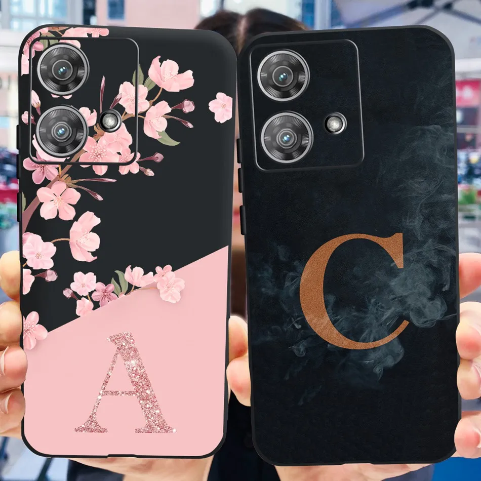 Per Motorola Edge 40 Neo Case Moto Edge 40 5G 2023 Fashion Letter Case Per Motorola Edge40 40Neo Soft Silicon Tpu Phone Bumper