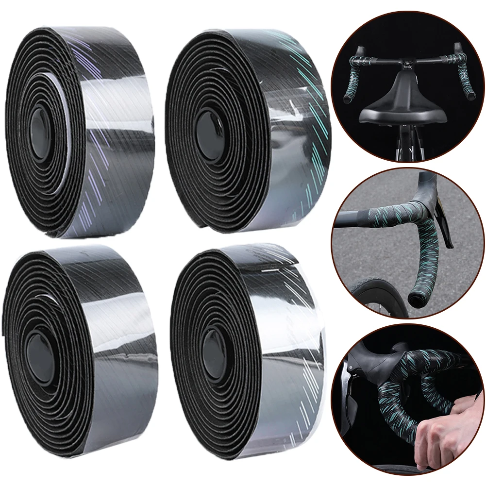 

1pair MTB Road Bike Handle Bar Tape Bicycle Handlebar Accessories Plug Universal 215*3*0.3 Cm Bicycle Relpacemengt Accesseries