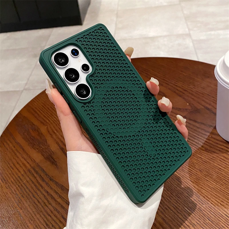 Luxury Heat Dissipation Breathable Magnetic Wireless Charging Phone Case