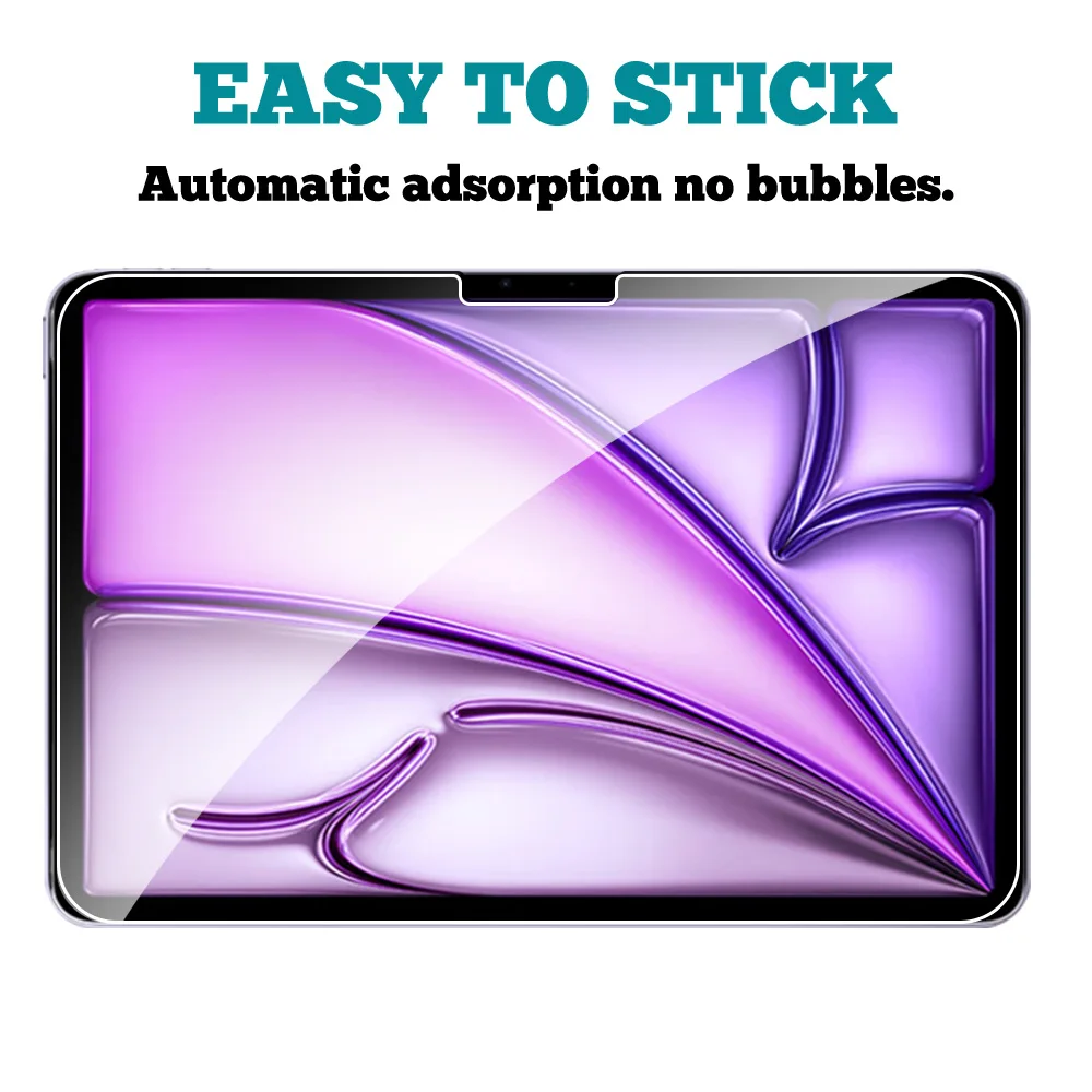 2Pcs Tempered Glass Screen Protector For ipad Pro Air 13 11 2024 M4 M2 Air 5 4 Pro 12.9 11 M3 2025 Film 4
