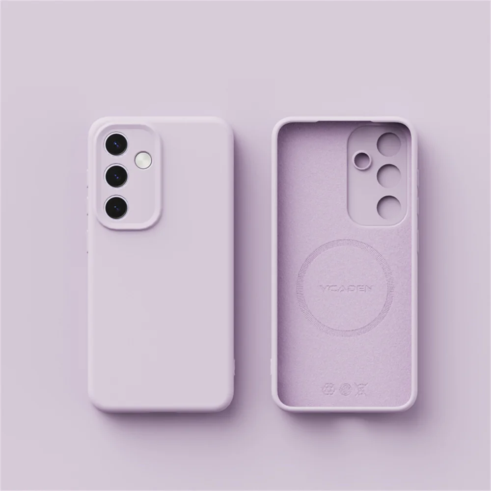 Enhanced Title:  
Premium Liquid Silicone Magnetic Candy Color Phone Case with Wireless Charging Compatibility